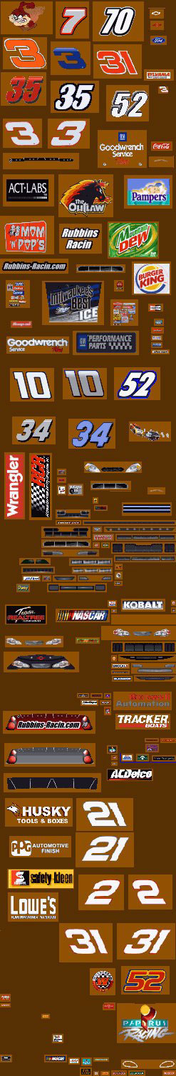 Rubbin's Racin' Decals